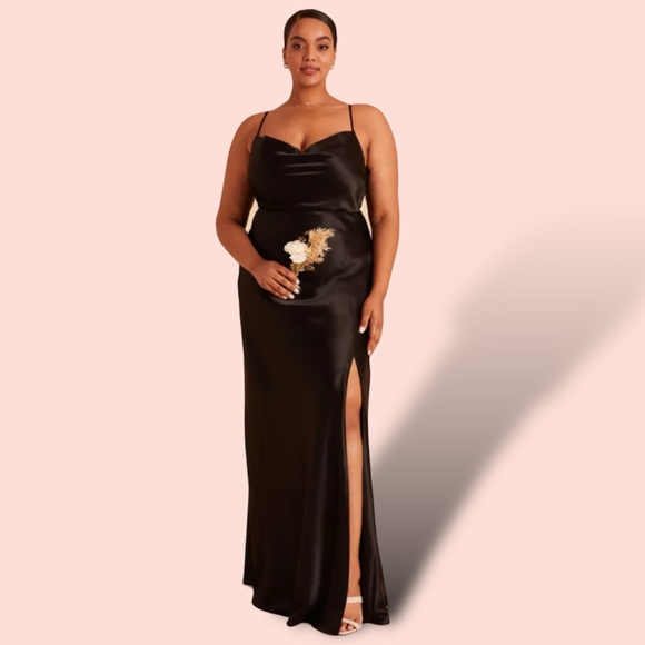 Birdy Grey Dresses & Skirts - NEW Birdy Grey Lisa Satin Gown, Black Size 2XL